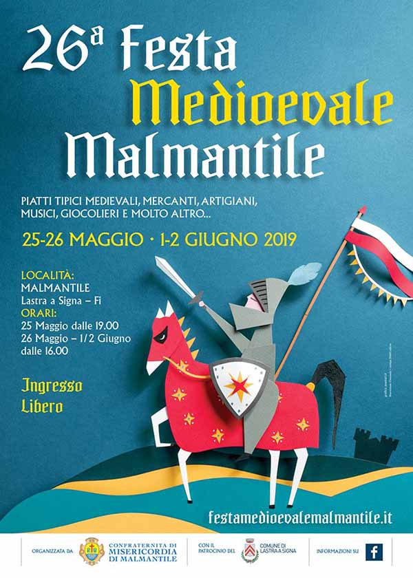 Festa Medievale Malmantile 2019 a Lastra a Signa - 26° Edizione - Manifesto