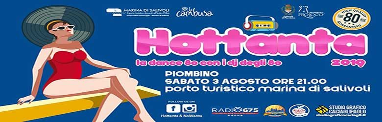 Hottanta 2019 a Piombino - 3 Agosto 2019 Musica e Balli anni 80