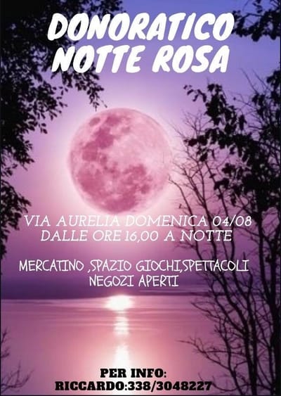 Notte Rosa Donoratico Agosto