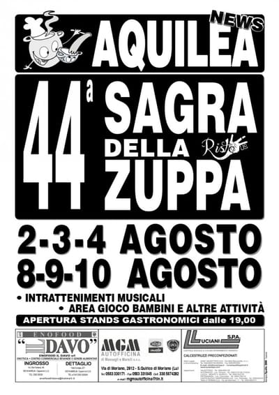 Sagra Zuppa Aquilea 2019