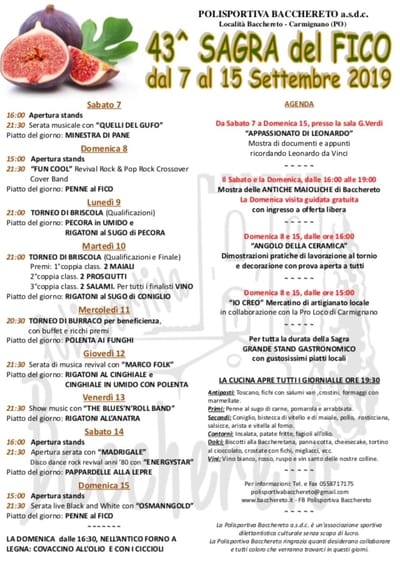 Sagra Fico Bacchereto 2019