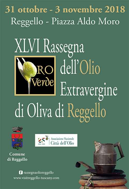 Manifesto 46° Rassegna dell'Olio Extravergine di Oliva di Reggello - Edizione 2019