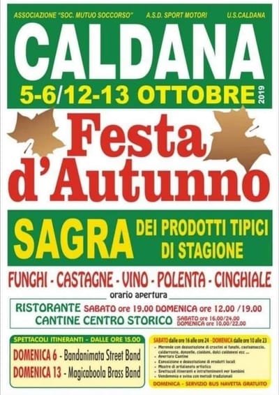 Festa Autunno Caldana 2019
