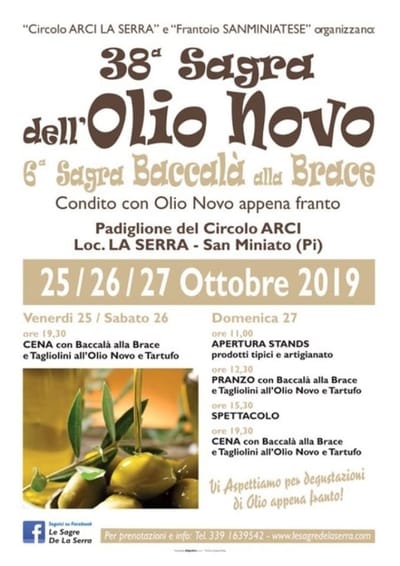 Sagra Olio Nuovo Baccala Serra 2019