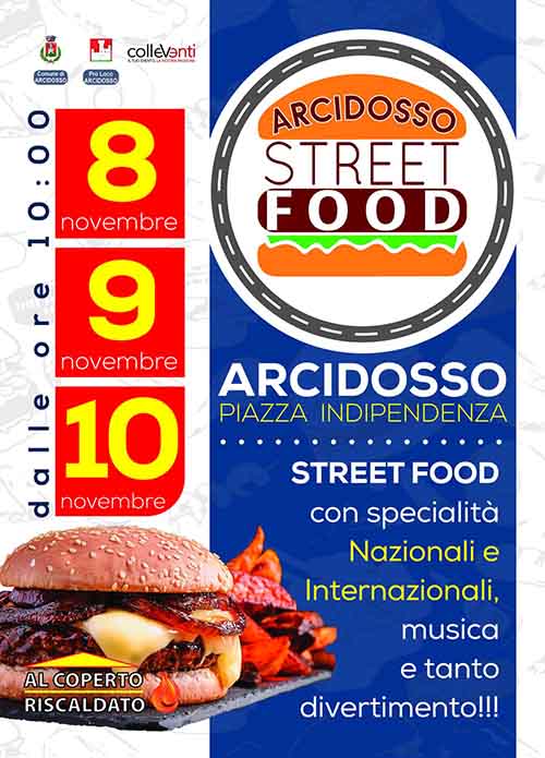 Locandina Arcidosso Street Food 2019 - Piazza Indipendenza