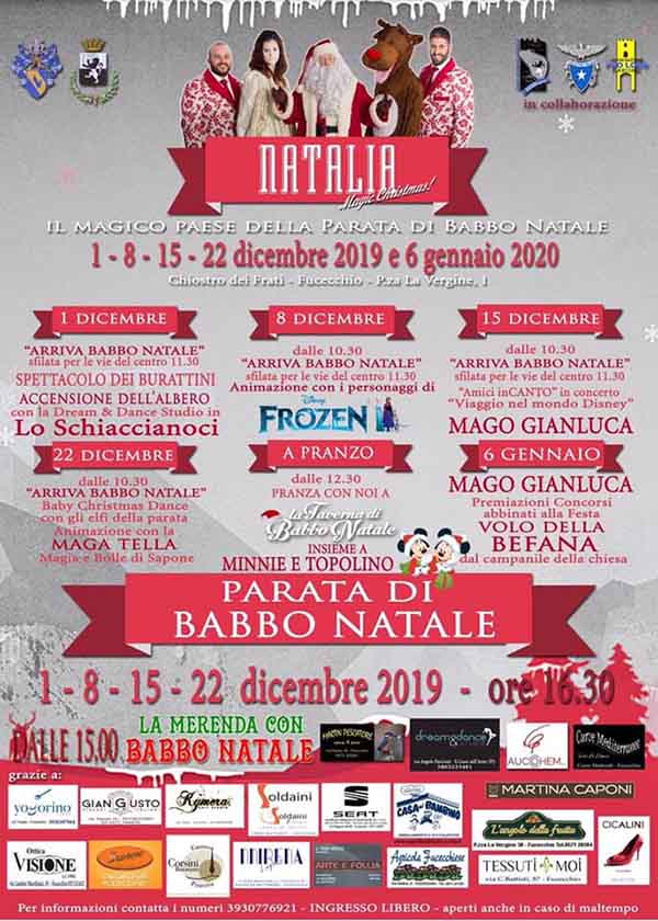 Manifesto Natalia 2019 Fucecchio - La Grande Festa del Natale 2019 a Fucecchio