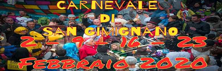 Carnevale di San Gimignano 2020 provincia Siena