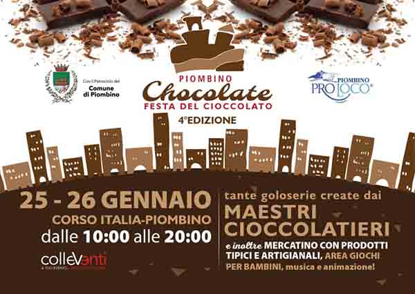 Manifesto Piombino Chocolate 2020 - Festa del Cioccolato 4° Edizione