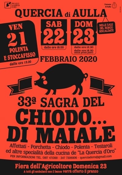 Sagra Chiodo di Maiale Aulla 2020