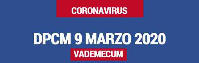 Vedemecum Disposizioni DPCM 9 Marzo 2020 - Home