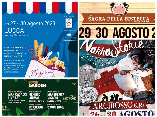 Eventi Toscana Weekend 28 29 30 agosto