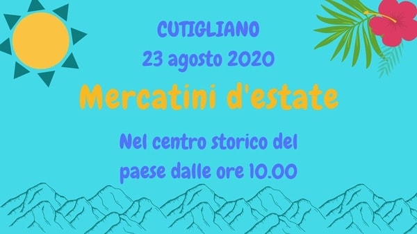 Mercatino Cutigliano Domenica 23 Agosto