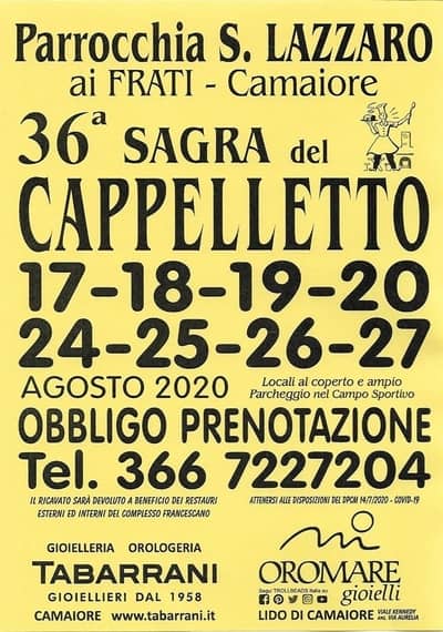 Sagra Cappelletto Camaiore 2020