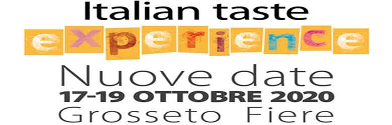 Italian Taste 2020 a Grosseto Fiere della Degustazione Italiana