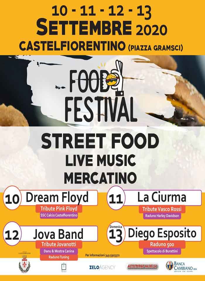 Manifesto Street Food Festival Castelfiorentino settembre 2020