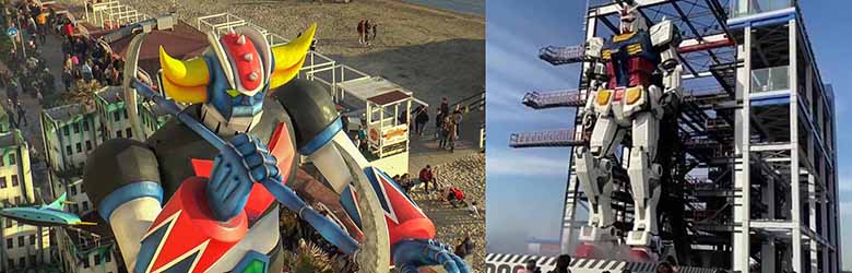Goldrake in Toscana a Follonica vs Gundam Giappone
