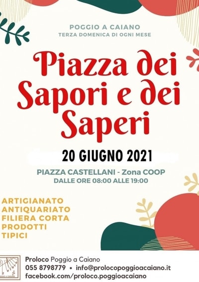 Piazza dei Sapori e dei Saperi GIugno 2021