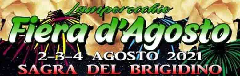 Fiera d'Agosto 2021 a Lamporecchio e Sagra del Brigidino 2021