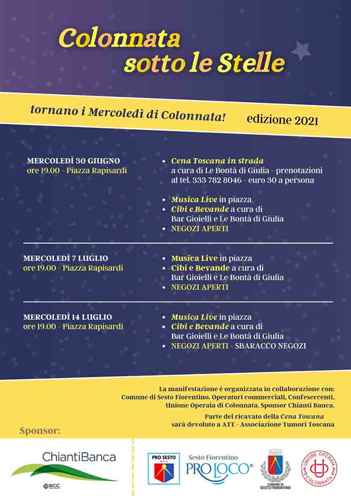 Colonnata Sotto Le Stelle 2021