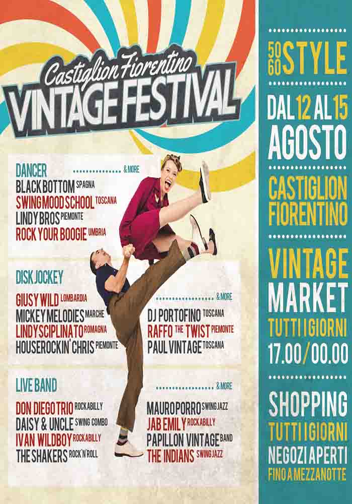 Manifesto Vintage Festival a Castiglion Fiorentino 2021