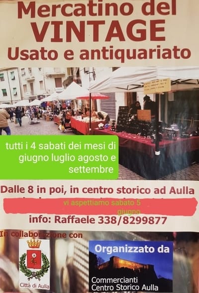 Mercatino Vintage Aulla Luglio 2021