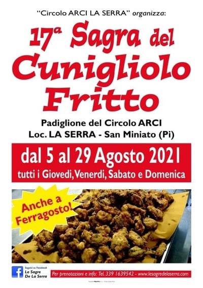 Sagra Cunigliolo Fritto 2021 La Serra