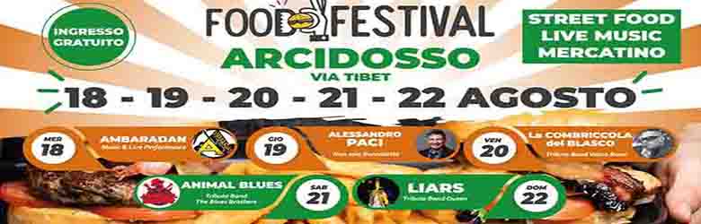 Food Festival Arcidosso 18-22 Agosto 2021