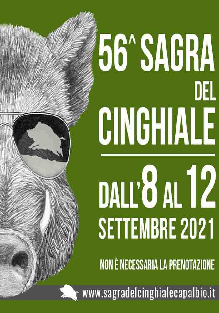 Manifesto Sagra del Cinghiale a Capalbio 2021 8-12 Settembre