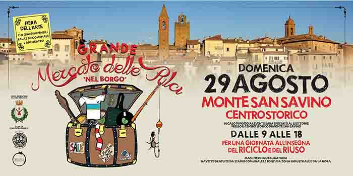 Mercato delle Pulci a Monte San Savino 29 Agosto 2021
