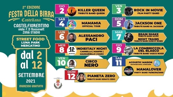 Festa Birra Castellana Castelfiorentino 2021