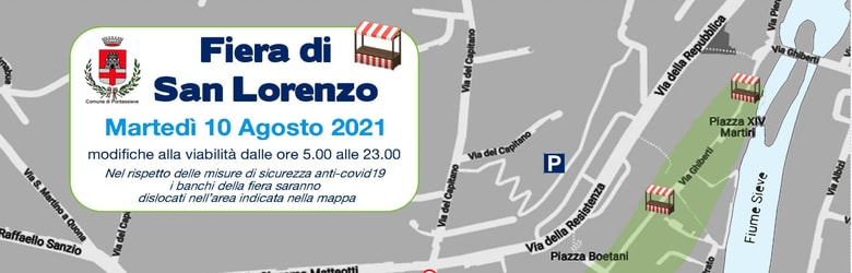 Mercato Pontassieve 10 agosto 2021