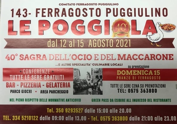 Sagra Ocio Maccarone Poggiola 2021