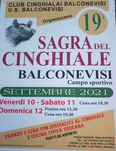 Sagra Cinghiale Balconevisi 2021