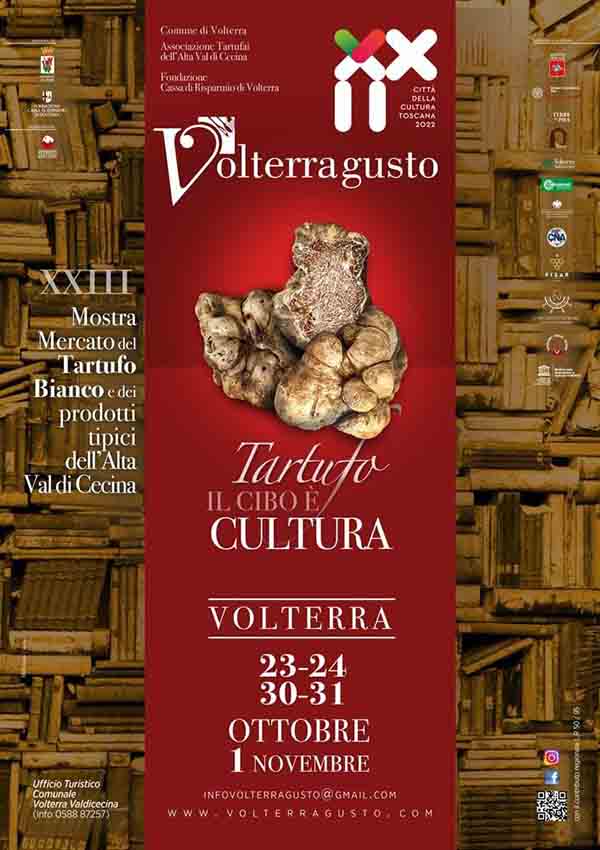 Manifesto Volterragusto 2021 - Mostra del Tartuf Bianco Volterra