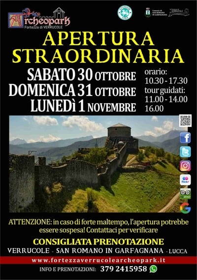 Apertura Straordinaria Fortezza delle Verrucole