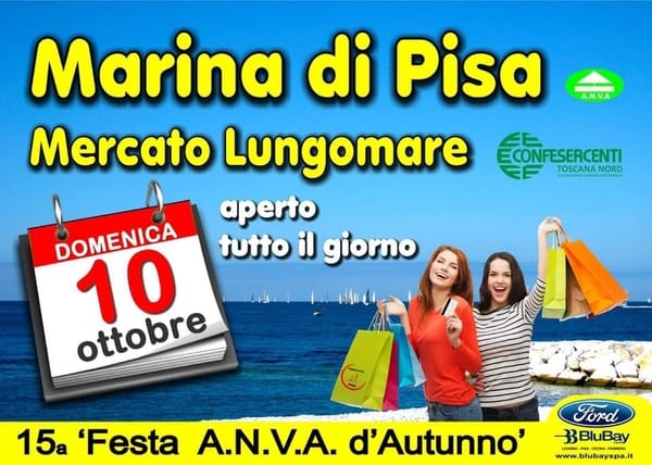 Mercatino Marina di Pisa 10 Ottobre