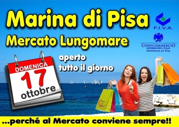 Mercatino Marina di Pisa 17 Ottobre