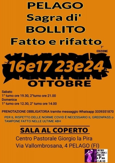Sagra del Bollito Pelago 2021