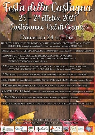 Sagre Castagne Toscana Domenica 24 Ottobre