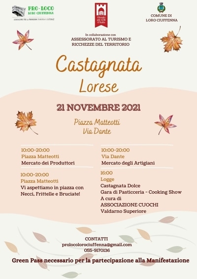 Castagnata Lorese 2021 Loro Ciuffenna