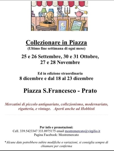 Collezionare in Piazza Prato Novembre 2021