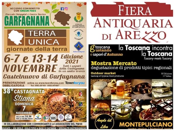 Eventi Toscana Weekend 5 6 7 Novembre 2021