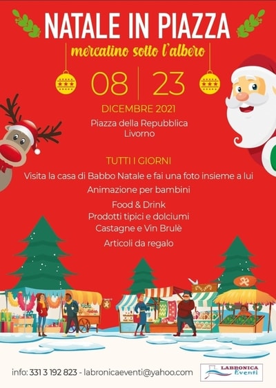 Mercatino Natale Livorno Piazza della Repubblica