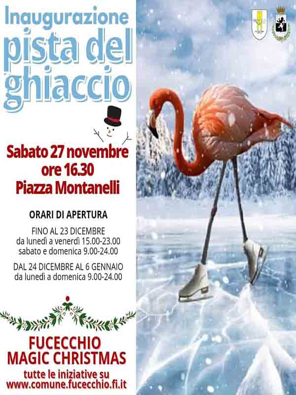 Manifesto Pista del Ghiaccio a Fucecchio 2021 - 6 Gennaio 2022