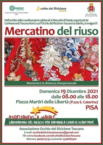 Mercatino Riuso Pisa Dicembre