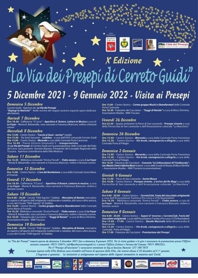 Presepi Cerreto Guidi 2021