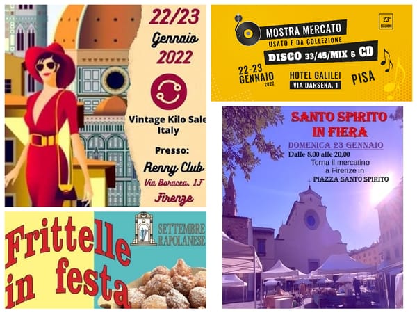 Eventi Toscana Weekend 21 22 23 Gennaio 2022