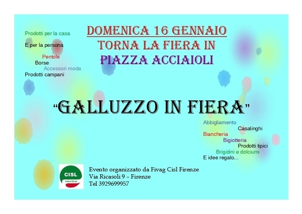 Galluzzo in Fiera Gennaio 2022