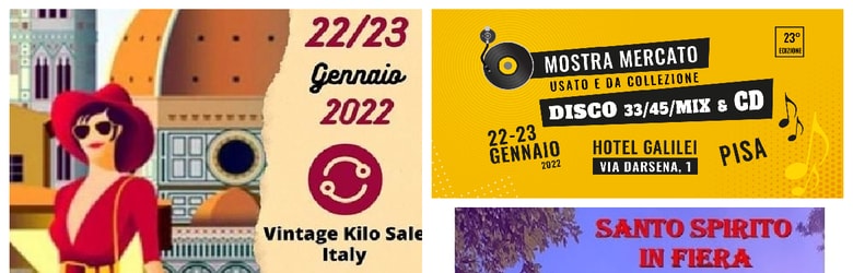 Mercatini Toscana Domenica 23 Gennaio 2022