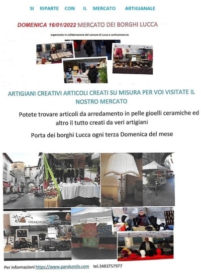 Mercato dei Borghi Lucca Gennaio 2022